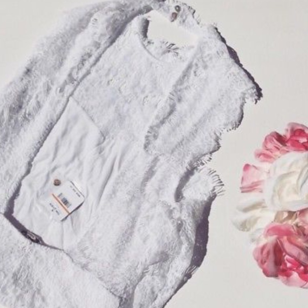 NEW Free People Daydream White Lace Bodycon Dress - Picture 6 of 8